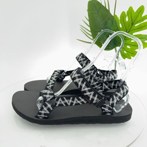 Teva Mens Original Universal Sandal Size 13 Black Gray Nylon Adjustable - Picture 4 of 16